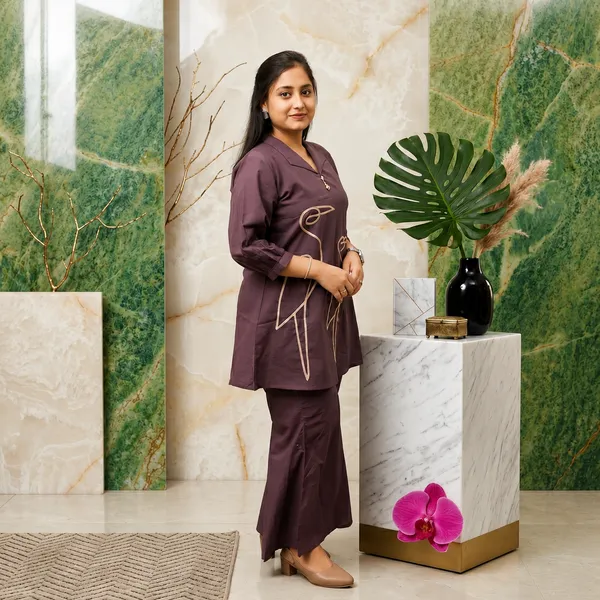Women’s_Midnight_Plum_2-Piece_Cotton_Co-ord_Set