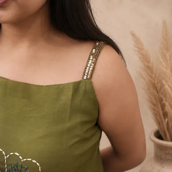 Women’s_Sage_Kantha_Embroidery_2-Piece_Cotton_Co-ord_Set_with_Sequin_Detail