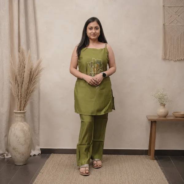 Women’s_Sage_Kantha_Embroidery_2-Piece_Cotton_Co-ord_Set_with_Sequin_Detail