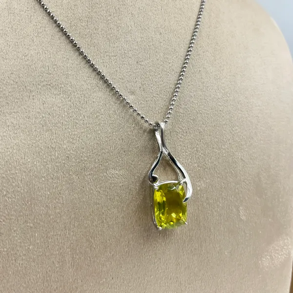 Lemon_Quartz_Cushion_Cut_Pendant_Necklace,_925_Sterling_Silver_Yellow_Gemstone,_12x16mm_Minimalist_Jewelry_Gift_for_Her