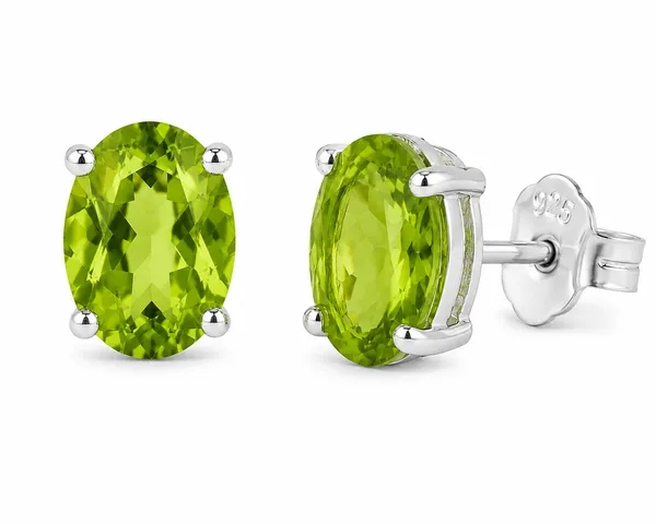 Natural_Peridot_Stud_Earrings_6x8mm_Oval_Gemstone_Studs_in_925_Sterling_Silver,_August_Birthstone_Earrings,_Minimalist_Green_Jewelry_Gift