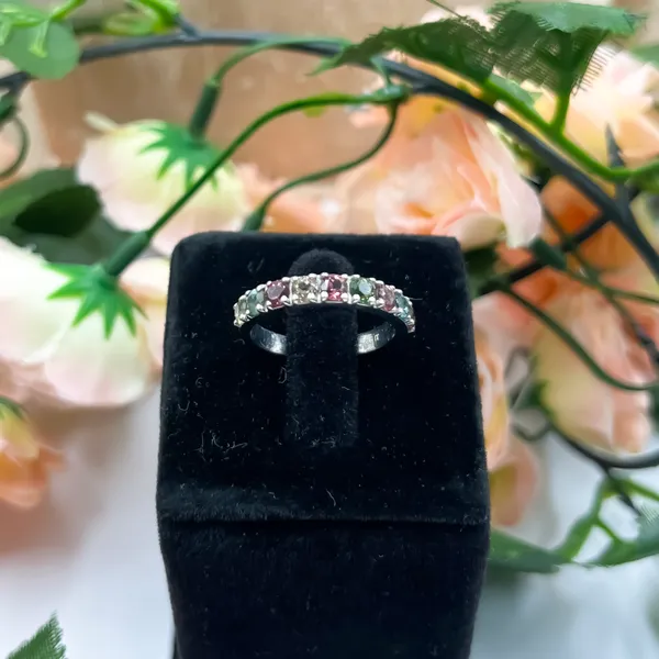 Natural_Multi_Tourmaline_Ring,_925_Sterling_Silver_Rainbow_Gemstone,_3mm_Minimalist_Stackable_Jewelry