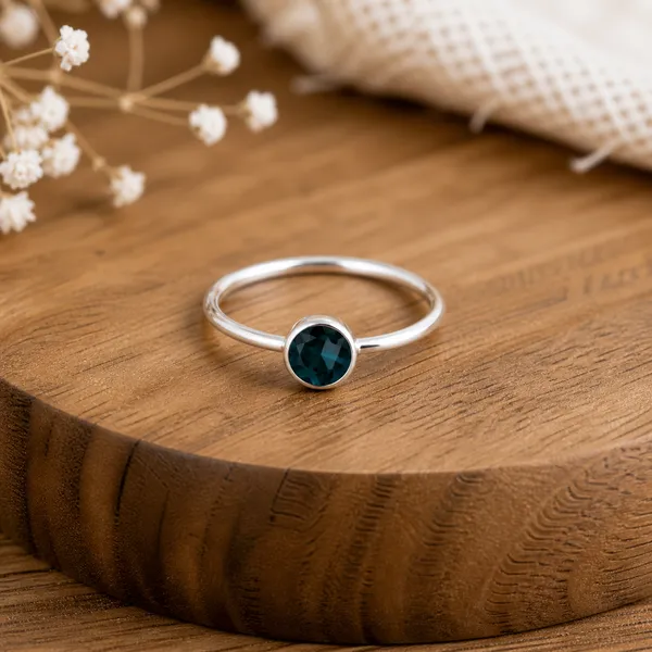 5mm_Multi_Tourmaline_Ring_925_Sterling_Silver_Ring,_Rainbow_Gemstone_Ring,_October_Birthstone_Jewelry,_Gift_for_Her_Rose_Gold_&_Yellow_Gold_Ring