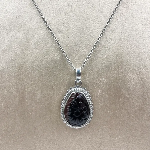 Natural_Tourmaline_Carved_Pendant_925_Sterling_Silver,_Handmade_Gemstone_Necklace,_Vintage_Style_Silver_Jewelry,_Gift_for_Her