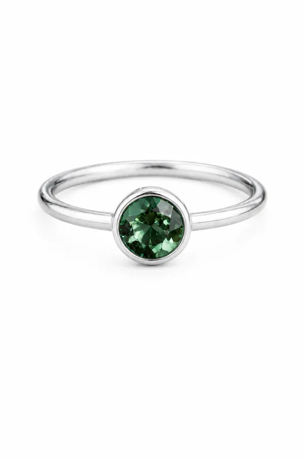 5mm_Multi_Tourmaline_Ring_925_Sterling_Silver_Ring,_Rainbow_Gemstone_Ring,_October_Birthstone_Jewelry,_Gift_for_Her_Rose_Gold_&_Yellow_Gold_Ring