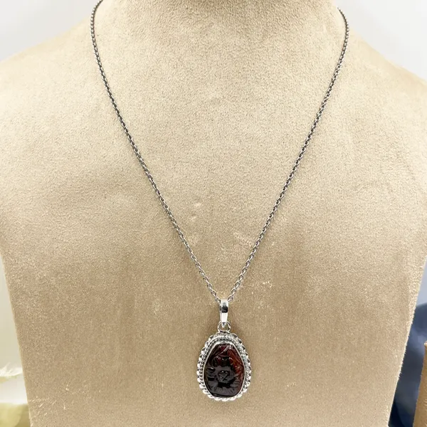 Natural_Tourmaline_Carved_Pendant_925_Sterling_Silver,_Handmade_Gemstone_Necklace,_Vintage_Style_Silver_Jewelry,_Gift_for_Her