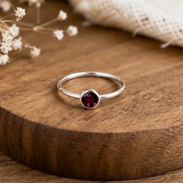 5mm_Multi_Tourmaline_Ring_925_Sterling_Silver_Ring,_Rainbow_Gemstone_Ring,_October_Birthstone_Jewelry,_Gift_for_Her_Rose_Gold_&_Yellow_Gold_Ring