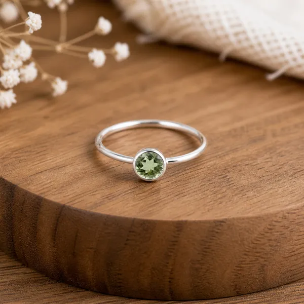 5mm_Multi_Tourmaline_Ring_925_Sterling_Silver_Ring,_Rainbow_Gemstone_Ring,_October_Birthstone_Jewelry,_Gift_for_Her_Rose_Gold_&_Yellow_Gold_Ring