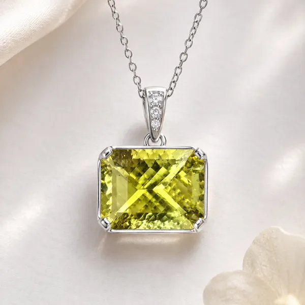 Lemon_Quartz_Pendant_Necklace_925_Sterling_Silver,_12x16mm_Octagon_Yellow_Gemstone_Pendant,_Gift_for_Her_Mom