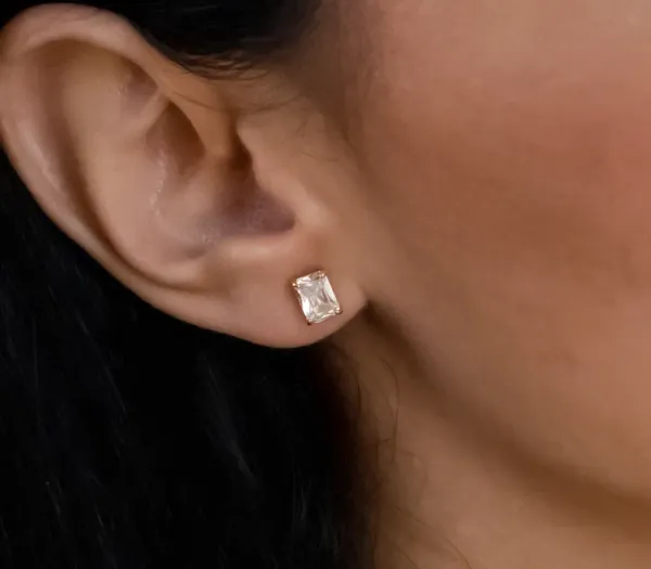 925_Sterling_Silver_Emerald_Cut_Zircon_Stud_Earrings,_4x6mm_Minimalist_Dainty_Jewelry