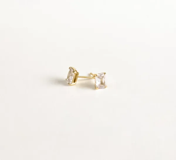 925_Sterling_Silver_Emerald_Cut_Zircon_Stud_Earrings,_4x6mm_Minimalist_Dainty_Jewelry