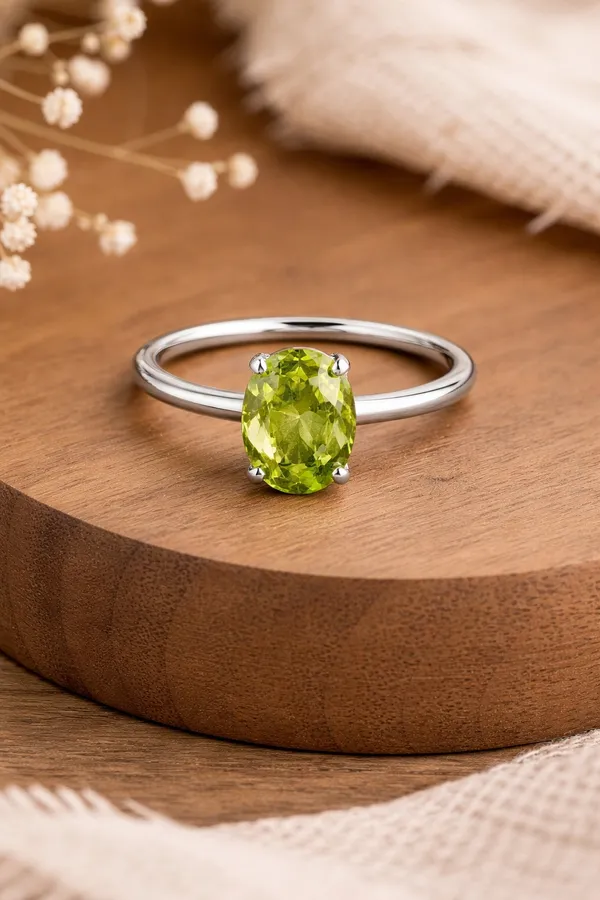 Natural_Peridot_Ring_925_Sterling_Silver,_Green_Gemstone_Ring,_6x8mm_August_Birthstone_Ring,_Minimalist_Dainty_Ring,_Gift_for_Her