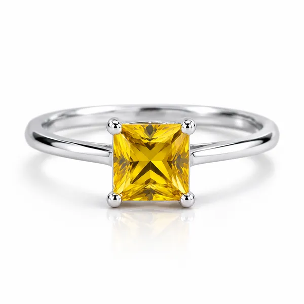 Yellow_Tourmaline_Square_Ring,_Sterling_Silver_Princess_Cut_Gemstone_Ring,_4mm_Minimalist_Dainty_Ring,_Yellow_Birthstone_Ring,_Gift_for_Her