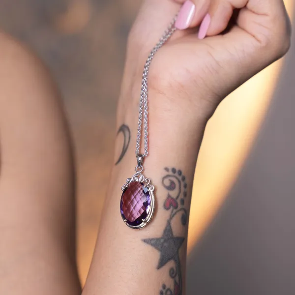 Natural_Amethyst_Pendant_Necklace,_925_Sterling_Silver_Purple_Gemstone,_14x20mm_February_Birthstone_Jewelry_Gift_for_Her