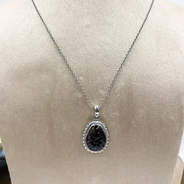 Natural_Tourmaline_Carved_Pendant_925_Sterling_Silver,_Handmade_Gemstone_Necklace,_Vintage_Style_Silver_Jewelry,_Gift_for_Her