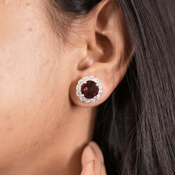 Garnet_Stud_Earrings_925_Sterling_Silver,_Natural_Red_Gemstone_Earrings,_January_Birthstone_Jewelry,_Bridal_Gift_for_Her