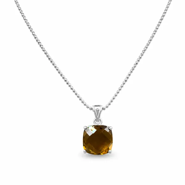 Handmade_Beer_Quartz_Cushion_Cut_Pendant_Necklace,_925_Sterling_Silver_14mm_Minimalist_Jewelry_Gift_for_her