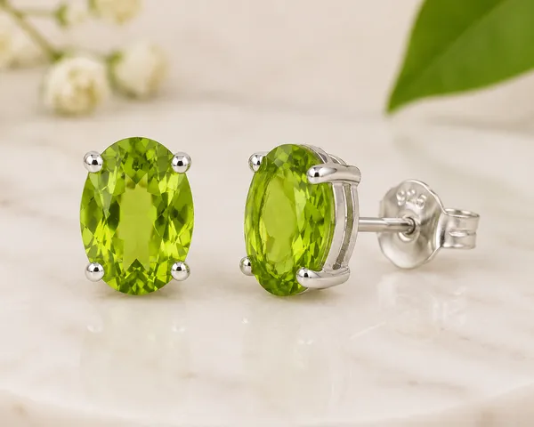 Natural_Peridot_Stud_Earrings_6x8mm_Oval_Gemstone_Studs_in_925_Sterling_Silver,_August_Birthstone_Earrings,_Minimalist_Green_Jewelry_Gift