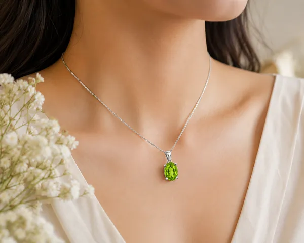 Natural_Peridot_Pendant_Necklace_6x8mm_Oval_Gemstone_in_925_Sterling_Silver,_August_Birthstone_Jewelry,_Green_Minimalist_Necklace_Gift