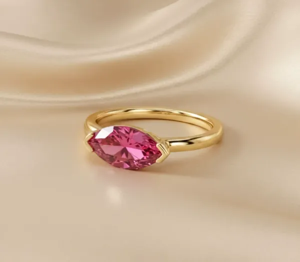 Marquise_Cut_Pink_Tourmaline_Ring,_925_Sterling_Silver,_Minimalist_Stacking_Band_4x8mm_Stone_Ring_Jewelry