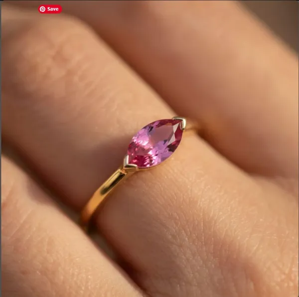 Marquise_Cut_Pink_Tourmaline_Ring,_925_Sterling_Silver,_Minimalist_Stacking_Band_4x8mm_Stone_Ring_Jewelry