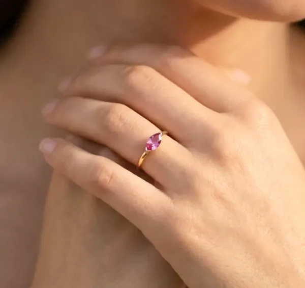 Marquise_Cut_Pink_Tourmaline_Ring,_925_Sterling_Silver,_Minimalist_Stacking_Band_4x8mm_Stone_Ring_Jewelry