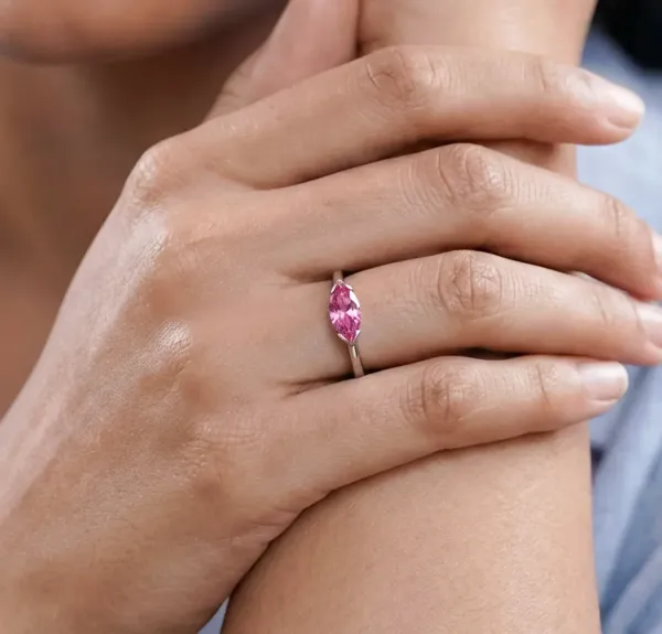 Marquise_Cut_Pink_Tourmaline_Ring,_925_Sterling_Silver,_Minimalist_Stacking_Band_4x8mm_Stone_Ring_Jewelry