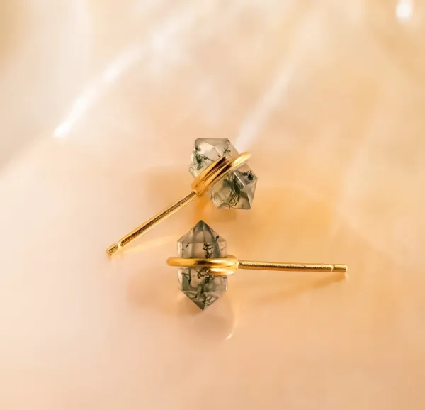 Moss_Agate_Hexagon_Stud_Earrings,_925_Sterling_Silver_Gemstone_Studs,_4x6mm_Moss_Agate,_Minimalist_Nature_Inspired_Jewelry,_Gift_for_Her