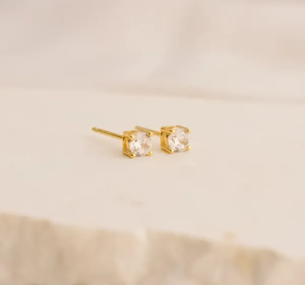 Natural_White_Zircon_Sterling_Silver_Stud_Earrings,_Prong_Set_Round_Gemstone,_4mm_Minimalist_Dainty_Studs