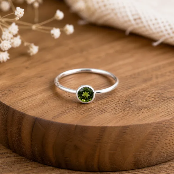 5mm_Multi_Tourmaline_Ring_925_Sterling_Silver_Ring,_Rainbow_Gemstone_Ring,_October_Birthstone_Jewelry,_Gift_for_Her_Rose_Gold_&_Yellow_Gold_Ring
