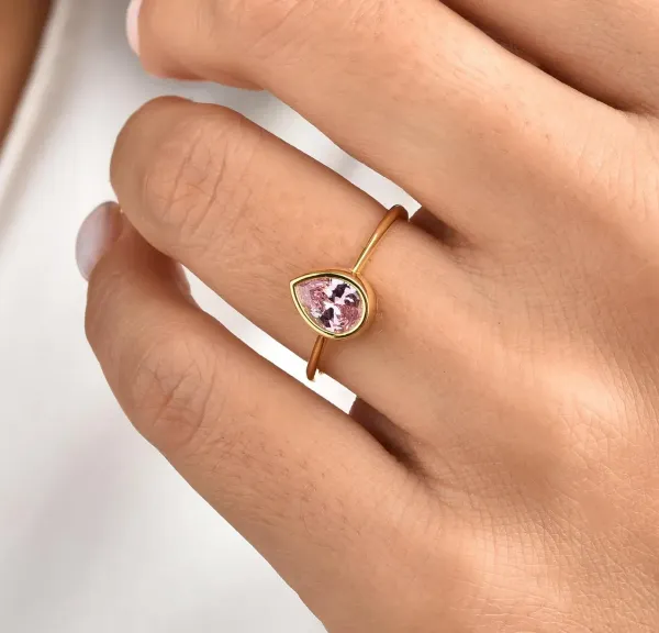 Pear_Cut_Pink_Tourmaline_Ring,_925_Sterling_Silver,_5x7mm_Minimalist_Gemstone_Jewelry_Gift_for_Her