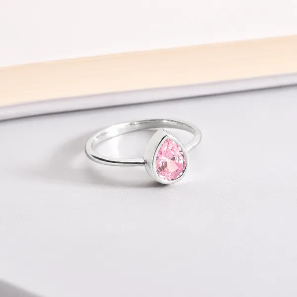 Pear_Cut_Pink_Tourmaline_Ring,_925_Sterling_Silver,_5x7mm_Minimalist_Gemstone_Jewelry_Gift_for_Her