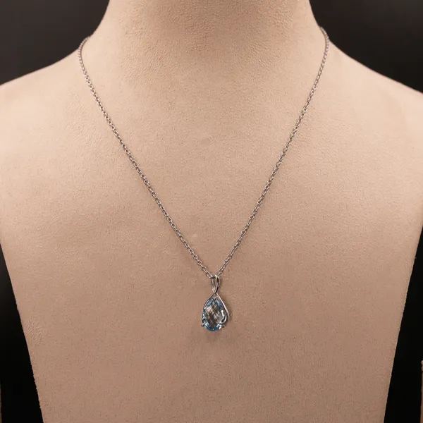 925_Sterling_Silver_Pear_Blue_Topaz_Pendant_Necklace,_13x9mm_Minimalist_Dainty_Gemstone_Jewelry_Gift_for_Her