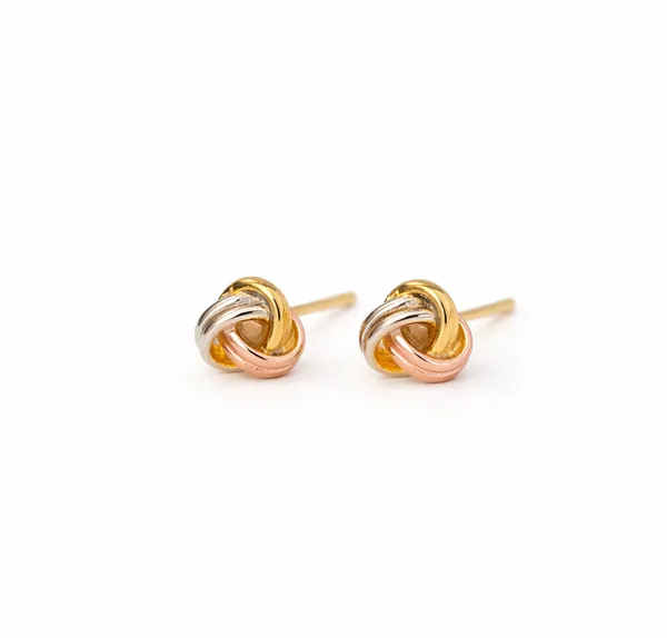 Tri_Color_Knot_Stud_Earrings,_925_Sterling_Silver,_Gold_Rose_Gold_Minimalist_Everyday_Wear