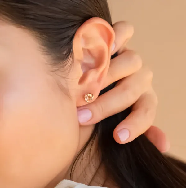 Tri_Color_Knot_Stud_Earrings,_925_Sterling_Silver,_Gold_Rose_Gold_Minimalist_Everyday_Wear