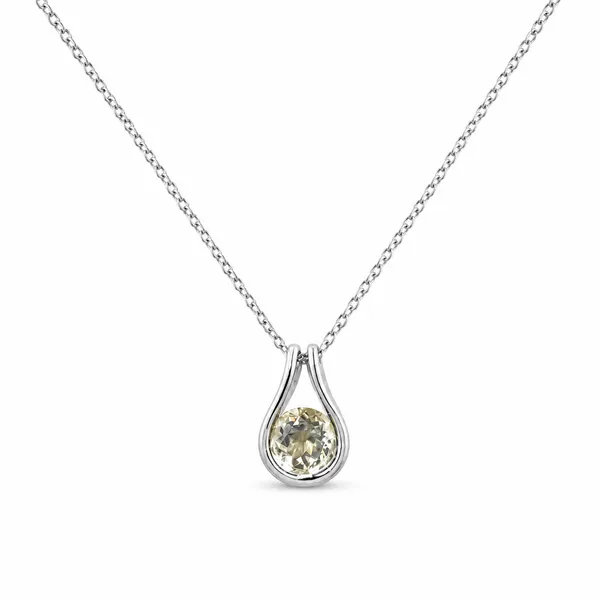 Handmade_Teardrop_White_Topaz_Pendant_Necklace,_925_Sterling_Silver,_9.5mm_Minimalist_Gemstone_Jewelry