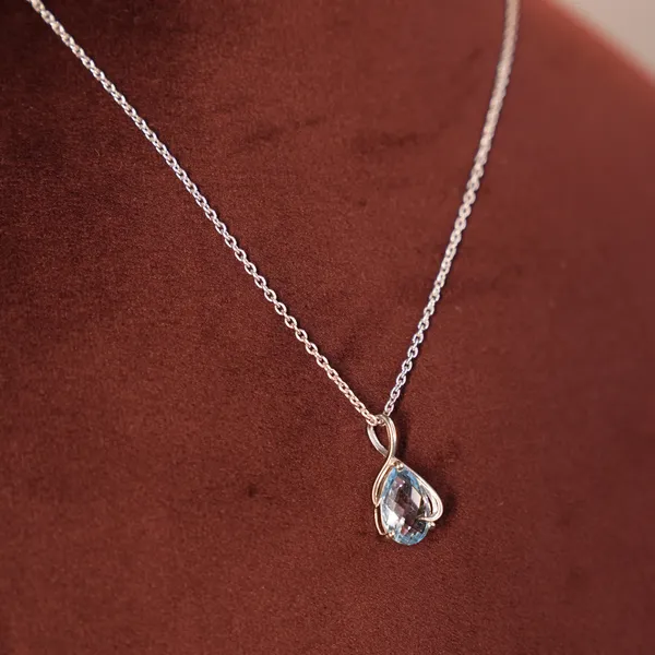 925_Sterling_Silver_Pear_Blue_Topaz_Pendant_Necklace,_13x9mm_Minimalist_Dainty_Gemstone_Jewelry_Gift_for_Her
