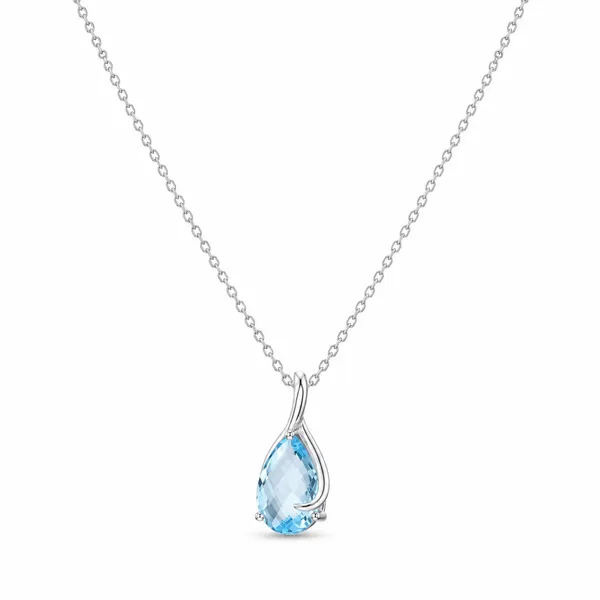 925_Sterling_Silver_Pear_Blue_Topaz_Pendant_Necklace,_13x9mm_Minimalist_Dainty_Gemstone_Jewelry_Gift_for_Her