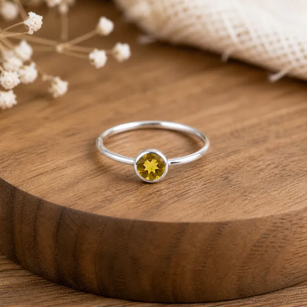 5mm_Multi_Tourmaline_Ring_925_Sterling_Silver_Ring,_Rainbow_Gemstone_Ring,_October_Birthstone_Jewelry,_Gift_for_Her_Rose_Gold_&_Yellow_Gold_Ring