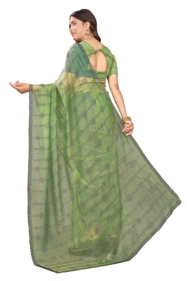 Zipsy_fabric_Fully_Daimond_Work_Saree