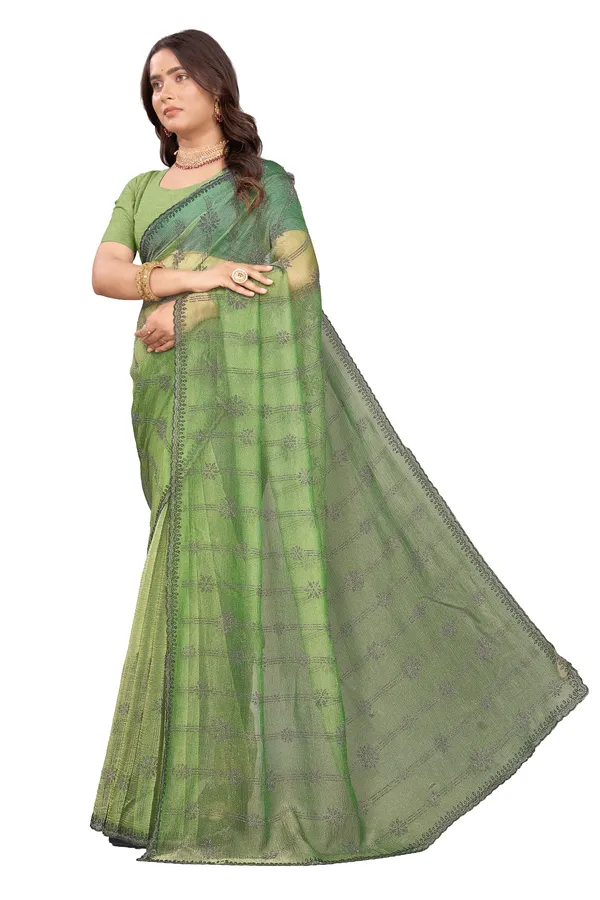 Zipsy_fabric_Fully_Daimond_Work_Saree