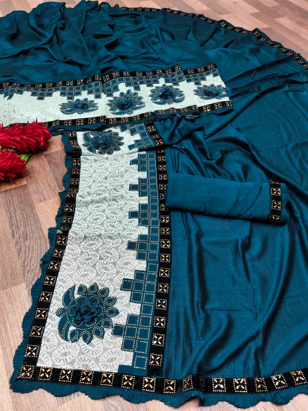 DUDEBERRY_K_DESIGNER_AAPKE_LIYE_LAYE_HE_NEW_TREND_DESIGN_SAREES_JISHME_BORDER_PURA_DAIMOND(ZARKHAND)_KIYA_GAYA_HE.SAREES_KO_AAP_KOI_BHI_FUNCTION,PARTY,MARRIAGE_ME_PAHEN_SAKTE_HO.