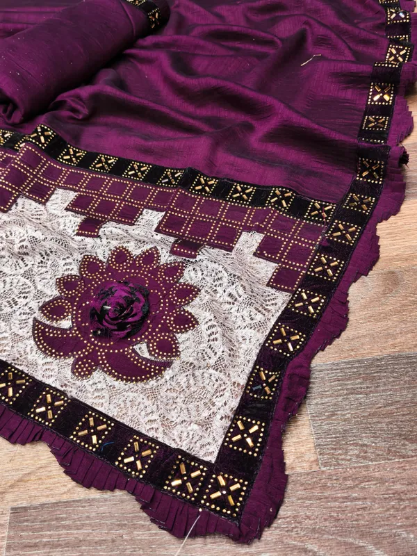 DUDEBERRY_K_DESIGNER_AAPKE_LIYE_LAYE_HE_NEW_TREND_DESIGN_SAREES_JISHME_BORDER_PURA_DAIMOND(ZARKHAND)_KIYA_GAYA_HE.SAREES_KO_AAP_KOI_BHI_FUNCTION,PARTY,MARRIAGE_ME_PAHEN_SAKTE_HO.