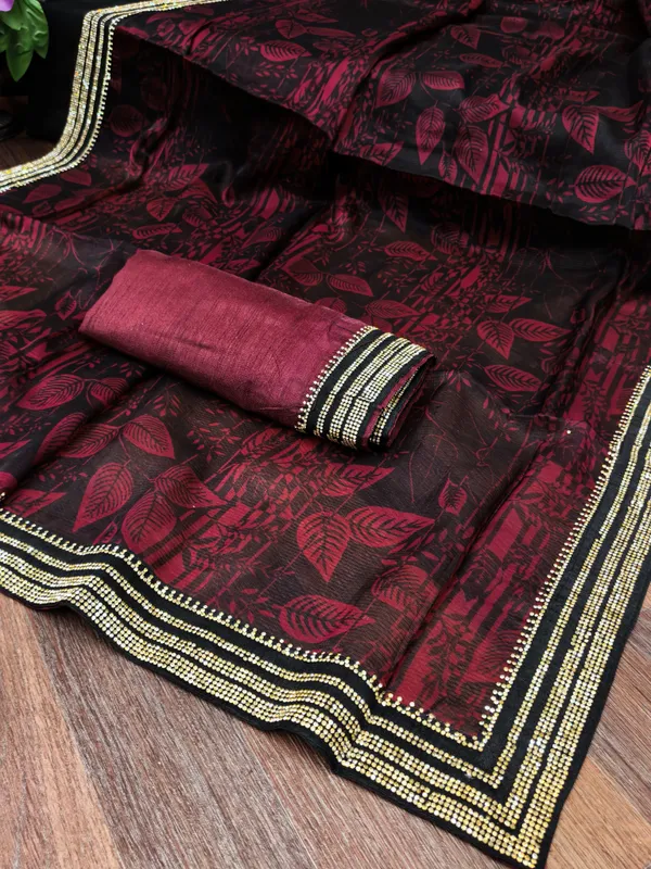 DUDEBERRY_K_DESIGNER_AAPKE_LIYE_LAYE_HE_NEW_TREND_DESIGN_SAREES_JISHME_BORDER_PURA_DAIMOND(ZARKHAND)_KIYA_GAYA_HE.SAREES_KO_AAP_KOI_BHI_FUNCTION,PARTY,MARRIAGE_ME_PAHEN_SAKTE_HO.
