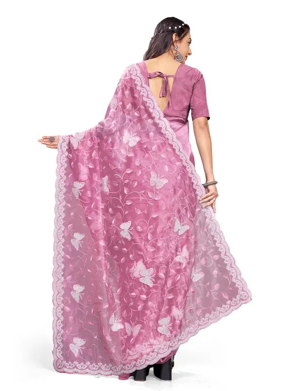 Pink_Mussam_And__Pure_Georgette_saree_For_Women