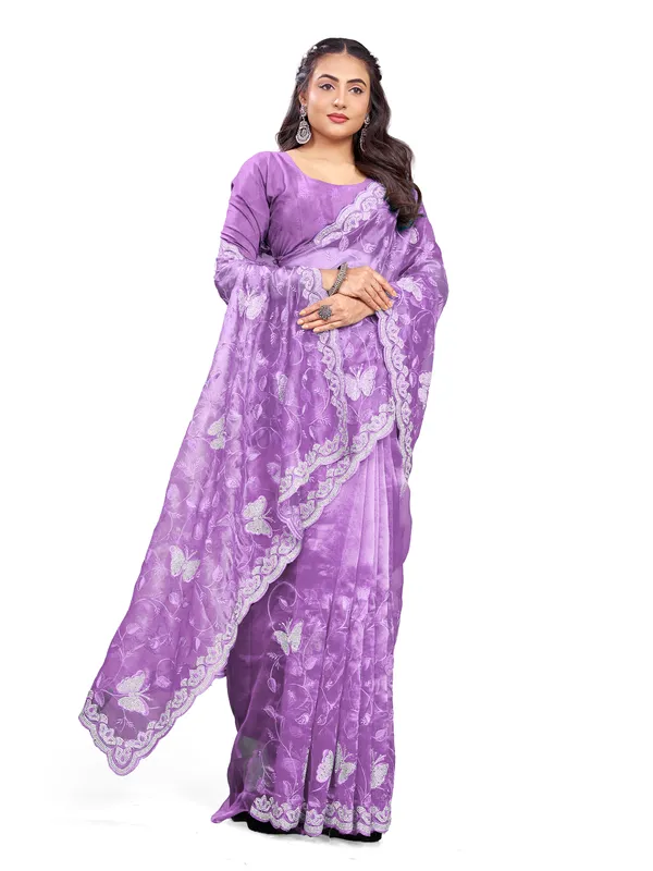 Lavender_Mussam_And__Pure_Georgette_saree_For_Women