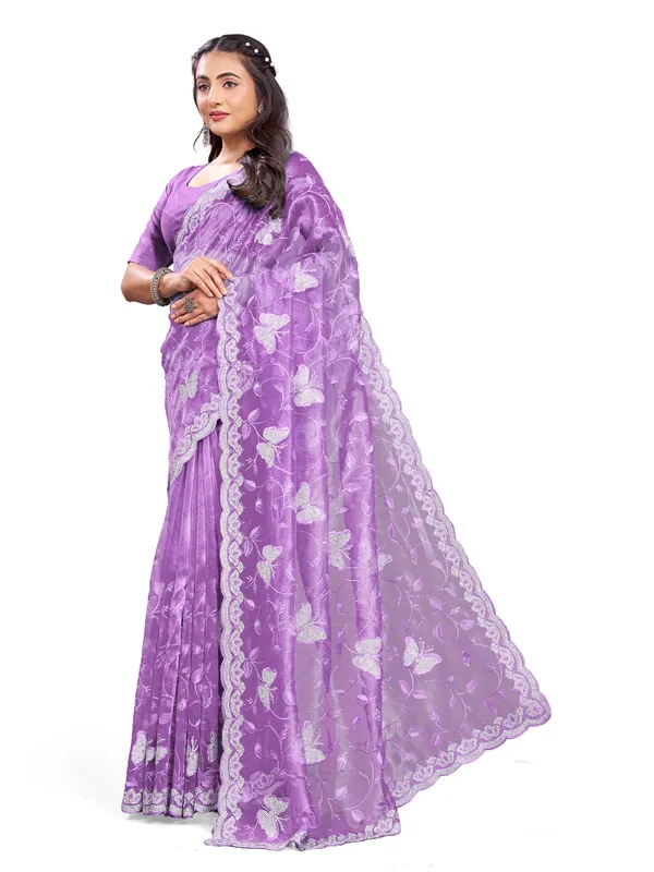 Lavender_Mussam_And__Pure_Georgette_saree_For_Women