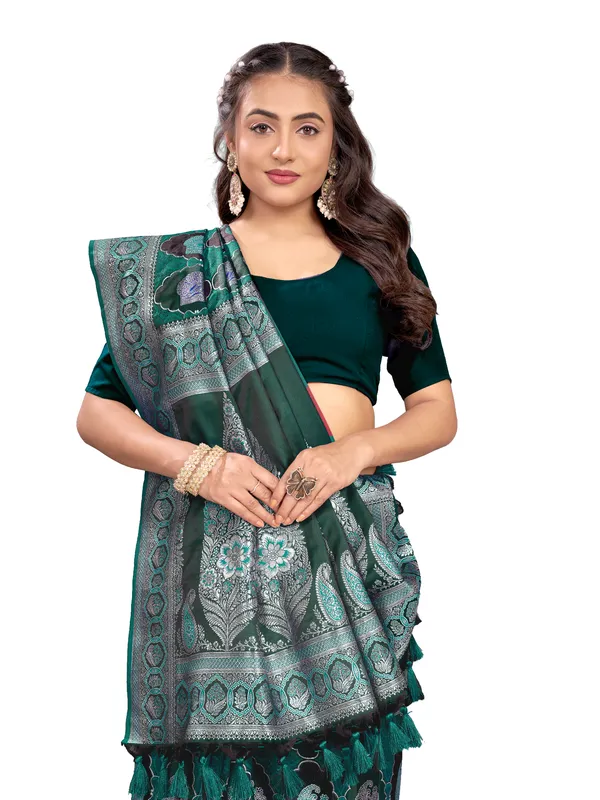Green_Pure_Satin_Silk__saree_For_Women