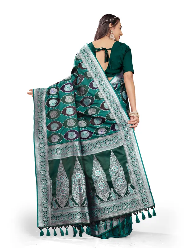 Green_Pure_Satin_Silk__saree_For_Women