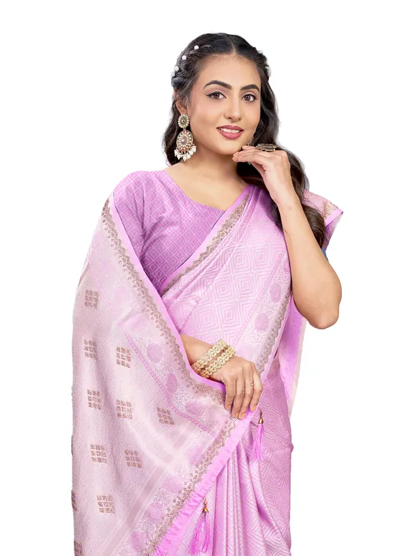 Lavender_Pure_Satin_Silk_And__Pure_Georgette_saree_For_Women